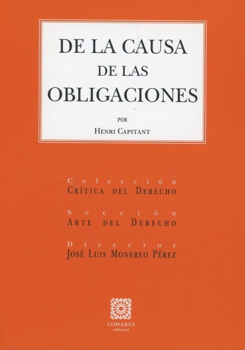 De la causa de las obligaciones