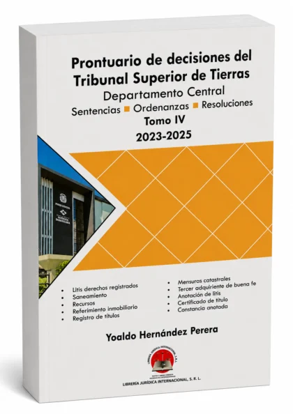 Prontuario de decisiones del Tribunal Superior de Tierras