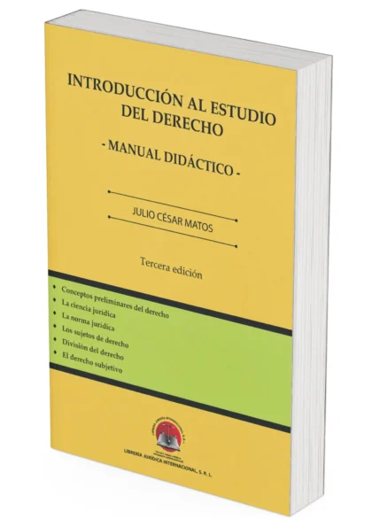 Introducción al Estudio del Derecho Julio cesar matos