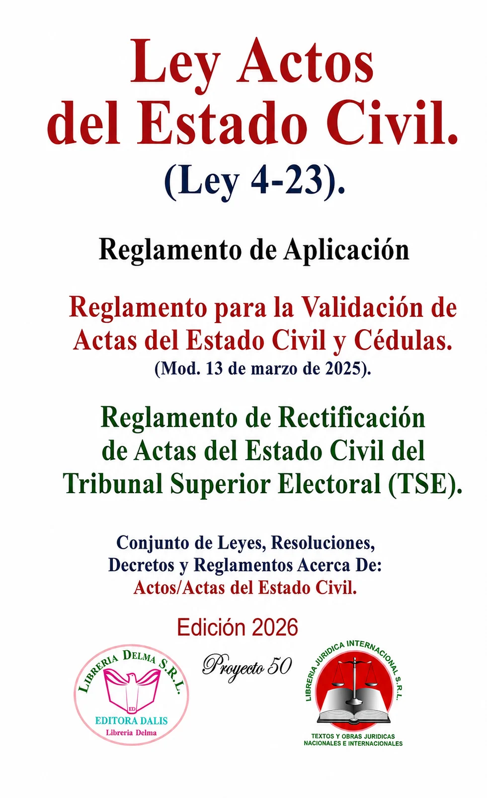 Ley de Actos del Estado Civil (Ley 4-23)