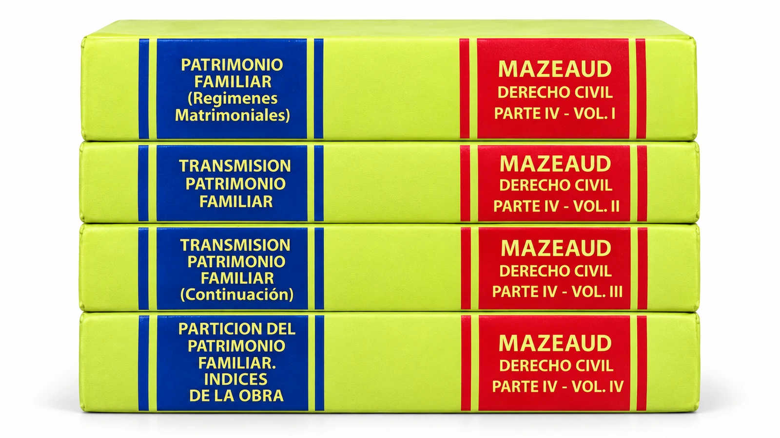 Lecciones de Derecho Civil — Parte Cuarta, cuatro volúmenes Mazeaud