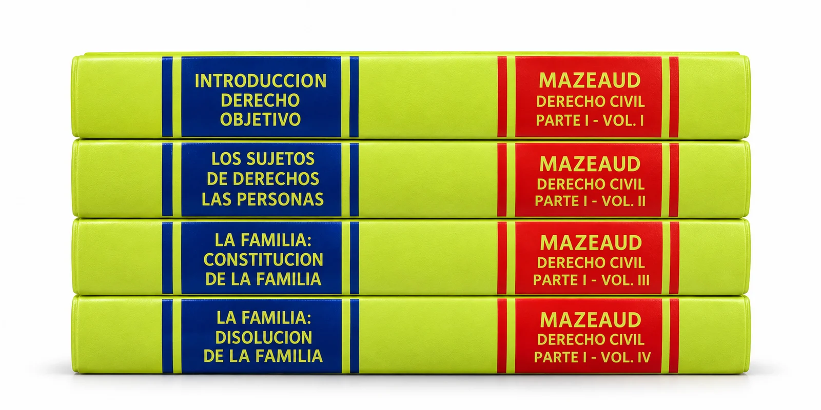 Lecciones de Derecho Civil — Parte Primera, cuatro volúmenes Mazeaud