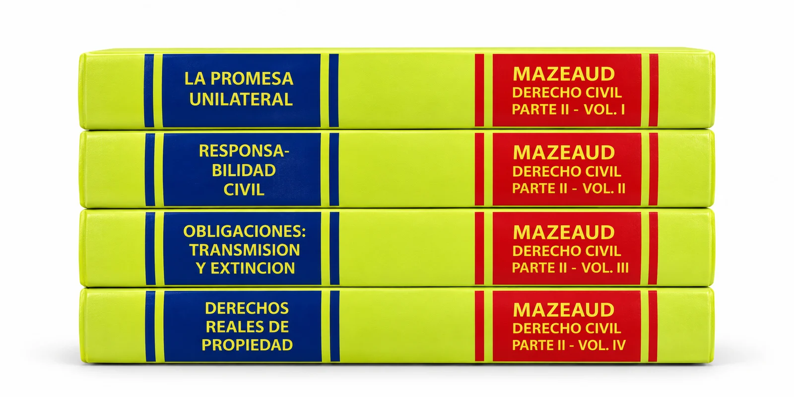 Lecciones de Derecho Civil — Parte Segunda, cuatro volúmenes Mazeaud